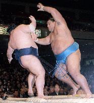 Yokozuna duo still pacesetters at New Year sumo